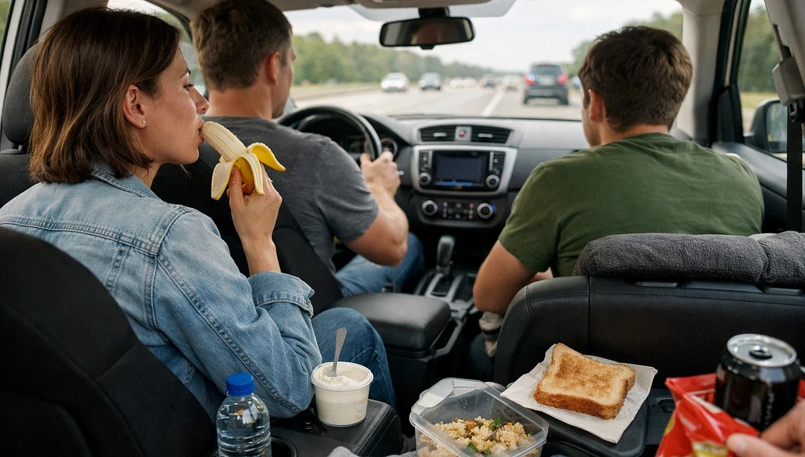 Еда в автомобиле