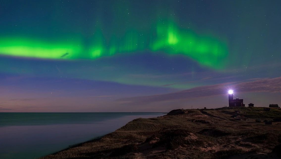 Северное сияние в Архангельской области